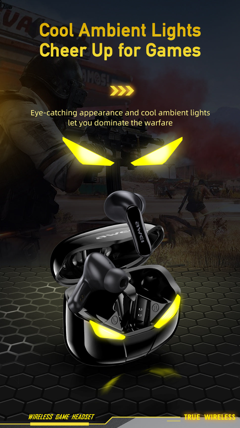 Auriculares inalámbricos con Bluetooth AWEI