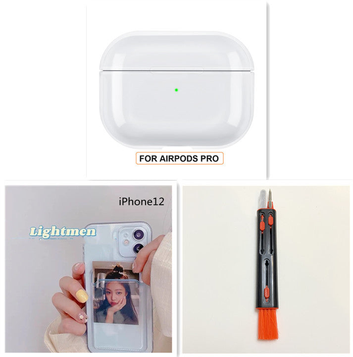 Estuche transparente para Airpods 2, 3 y Pro 1, funda de PC transparente para auriculares, estuche de carga para Airpods Pro 2, 3 y 1