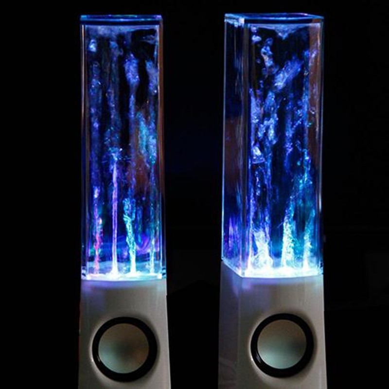 Altavoz de agua danzante inalámbrico con luz LED, altavoz de fuente para fiestas en casa
