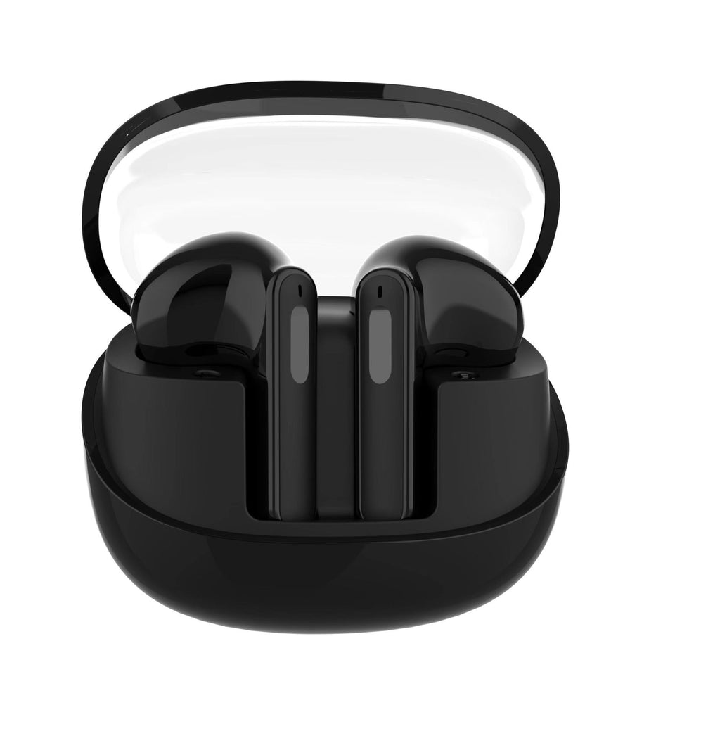 Auriculares inalámbricos compatibles con Bluetooth Mini contenedor transparente