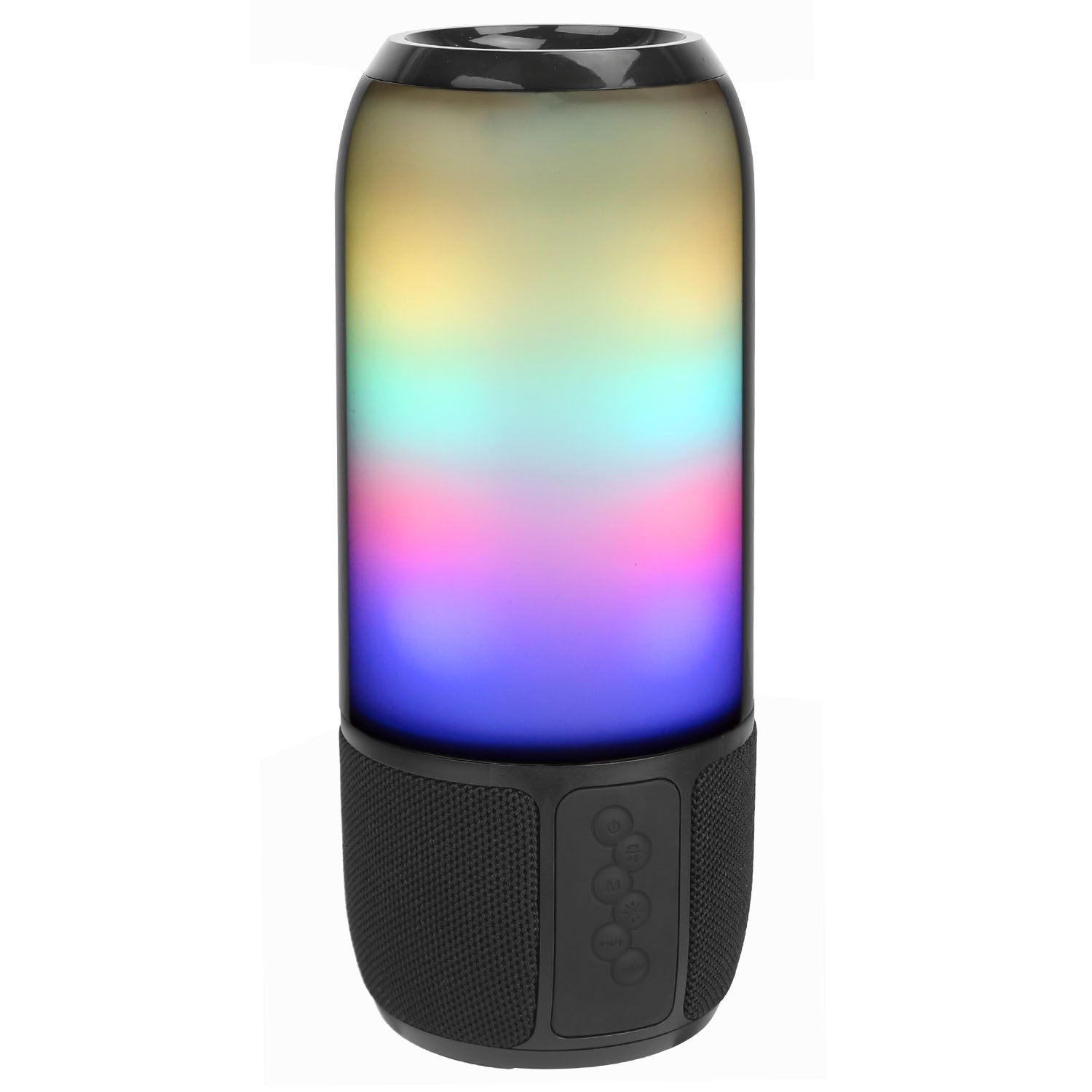 Altavoz portátil inalámbrico estéreo de 1 pieza con 6 luces que cambian de color, radio para fiestas