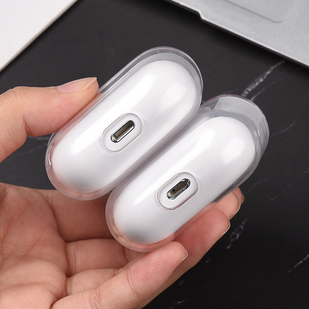 Estuche transparente para Airpods 2, 3 y Pro 1, funda de PC transparente para auriculares, estuche de carga para Airpods Pro 2, 3 y 1