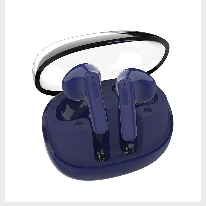 Auriculares inalámbricos compatibles con Bluetooth Mini contenedor transparente