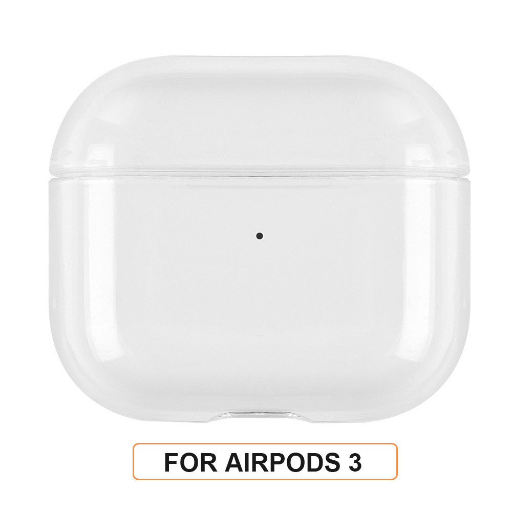 Estuche transparente para Airpods 2, 3 y Pro 1, funda de PC transparente para auriculares, estuche de carga para Airpods Pro 2, 3 y 1