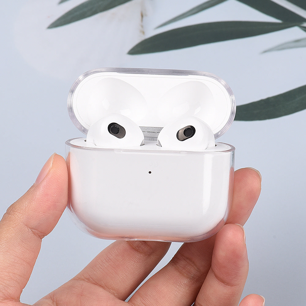 Estuche transparente para Airpods 2, 3 y Pro 1, funda de PC transparente para auriculares, estuche de carga para Airpods Pro 2, 3 y 1