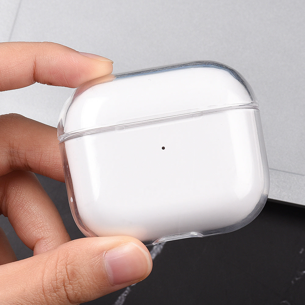 Estuche transparente para Airpods 2, 3 y Pro 1, funda de PC transparente para auriculares, estuche de carga para Airpods Pro 2, 3 y 1