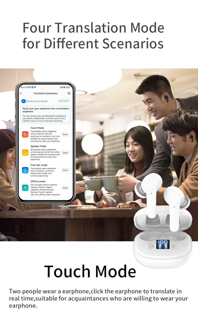 B11 intelligent voice translation headphones