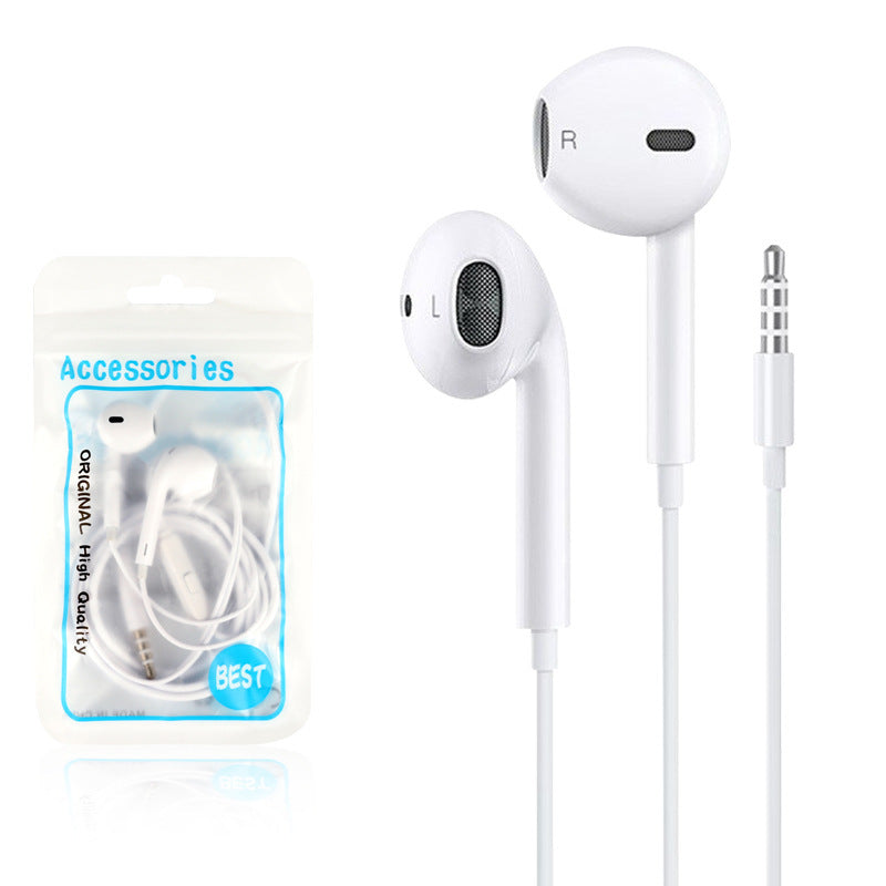 Auriculares universales para teléfono móvil con micrófono universal y control por cable. Compatibles con iOS y Android.