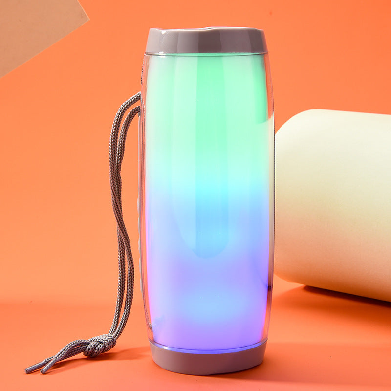 Radio con altavoz Bluetooth inalámbrico y tarjeta de luces de colores