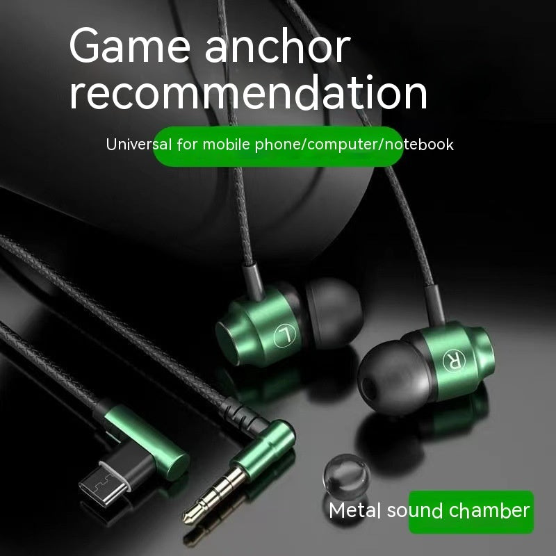 Auriculares intrauditivos magnéticos metálicos con cable y control de cable de alta definición